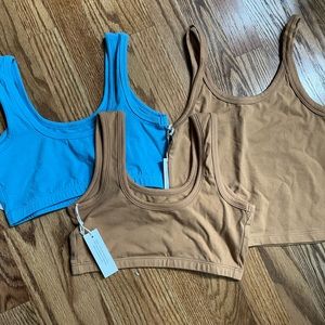 ARQ Crop Tank and Full Coverage Bras Lot NWT Medium